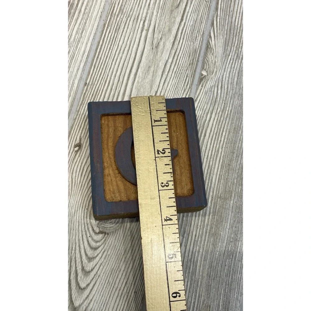 Vintage PIG Primitive Handmade Blocks Jumbo Wooden Set Of 3 Letters P, I, G 3.5